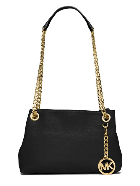 jet set chain leather shoulder bag michael kors|Michael Kors shoulder crossbody bag.